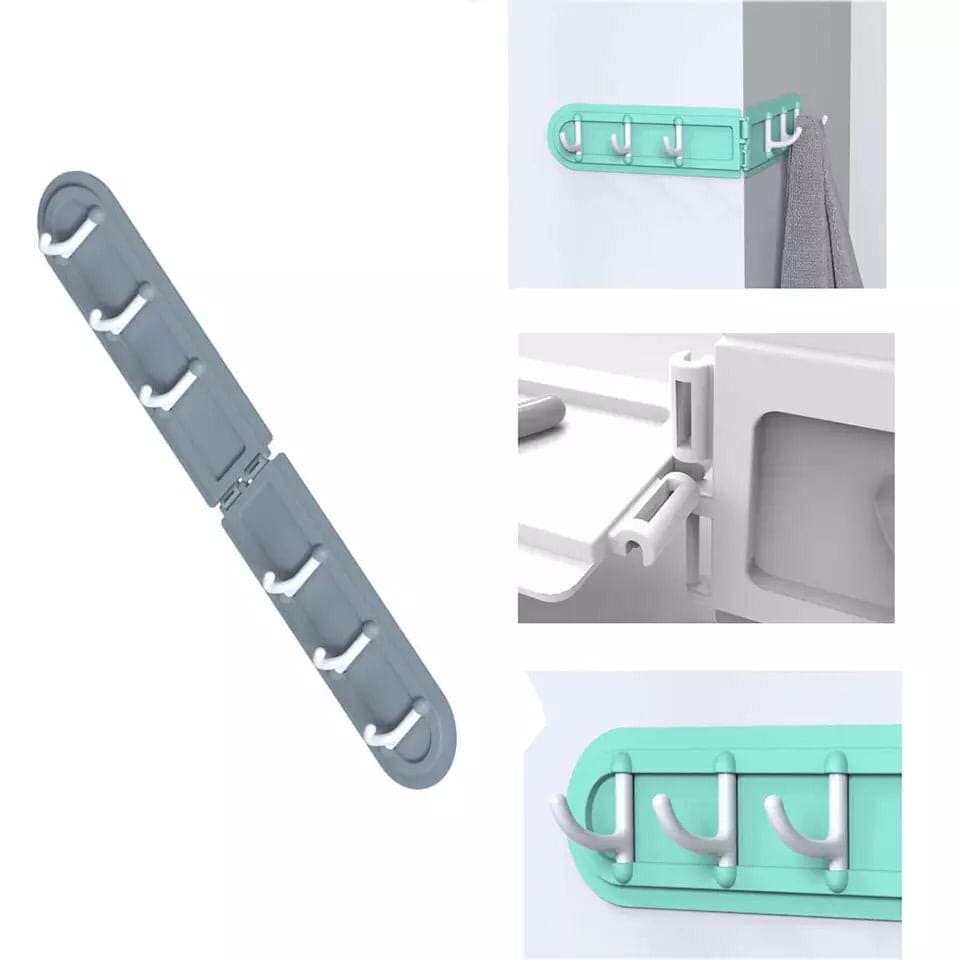 Corner Hanging Hook, Wall-Mounted Corner Wall Hook, Multifunctional Six Hooks Rack, Space-Saving Kitchen Bathroom Hanger Corner Hanging Hook, Wall-Mounted Corner Wall Hook, Multifunctional Six Hooks Rack, Space-Saving Kitchen Bathroom Hanger